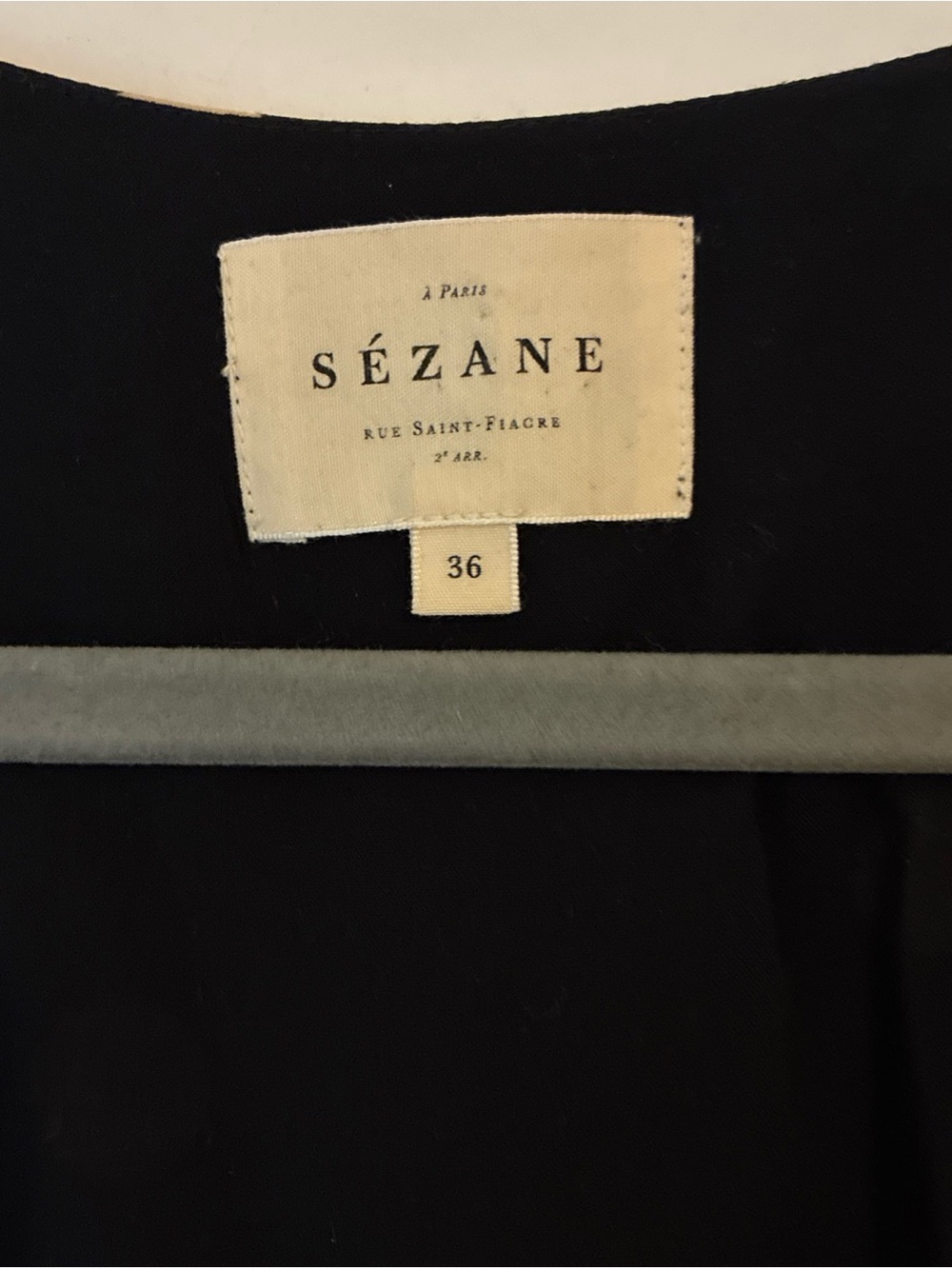 Sezane Solia Dress Ecru Polka Dots on Black size 36 US 4/Small - Picture 3 of 6